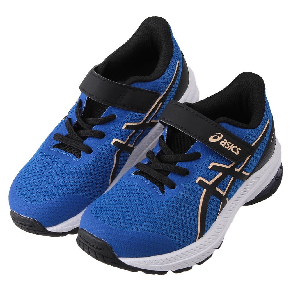 《布布童鞋》asics亞瑟士GT1000自由藍兒童機能運動鞋(17.5~22公分) [ J3Q295B