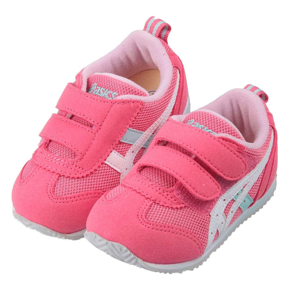 《布布童鞋》asics亞瑟士IDAHO寬版糖果粉色寶寶機能學步鞋(13~15.5公分) [ J3U235G