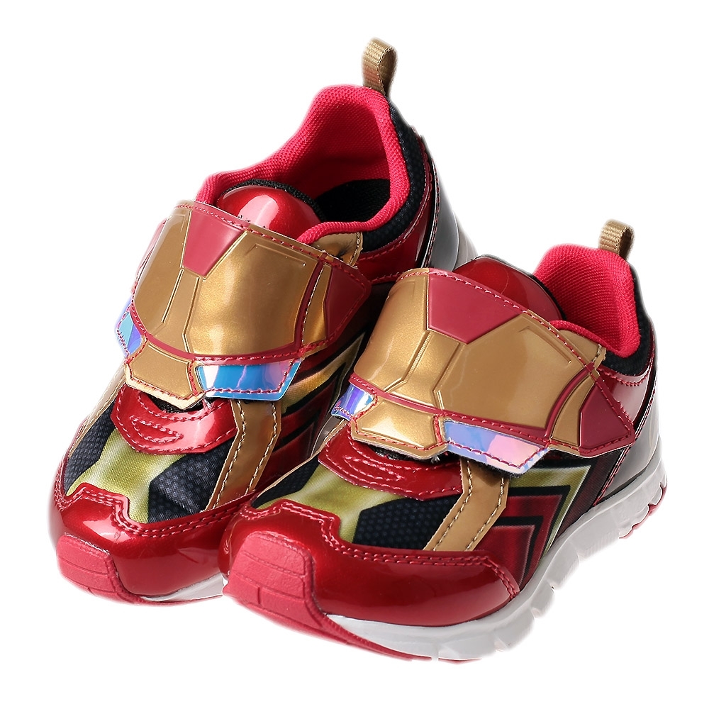 《布布童鞋》Moonstar日本漫威聯名鋼鐵人復刻紅金兒童機能運動鞋(16~19公分) [ I3E133A