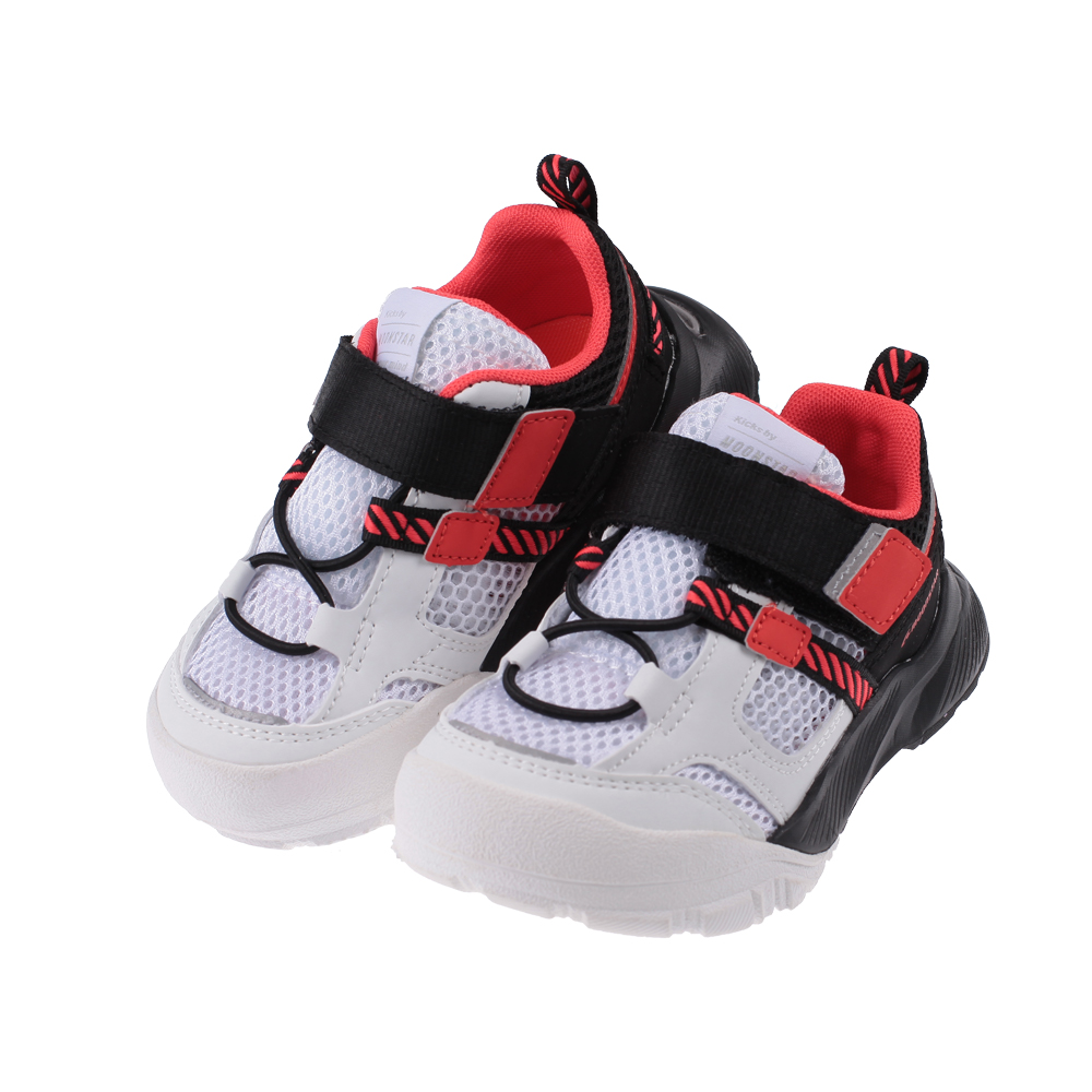 《布布童鞋》Moonstar日本CN系列白色兒童機能滑步車鞋(16~20公分) [ I3G051M