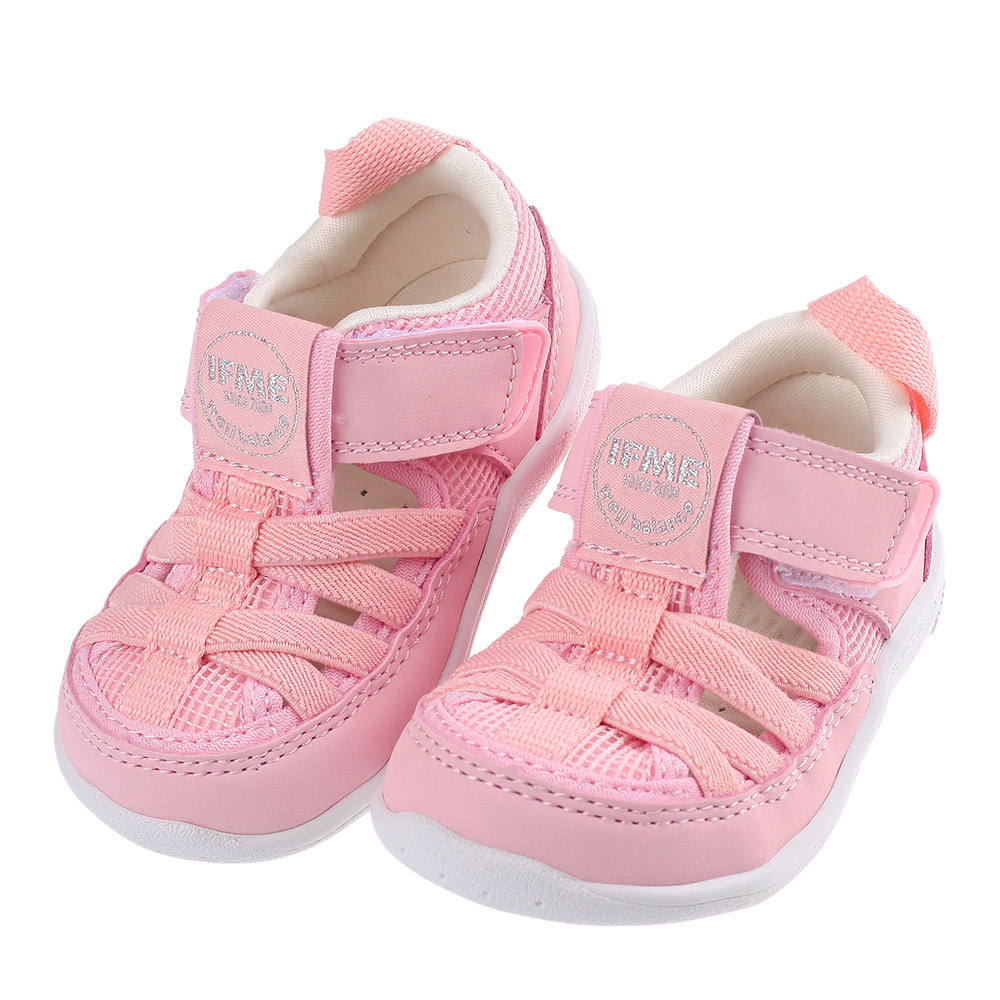 《布布童鞋》日本IFME極簡粉紅寶寶機能水涼鞋(12.5~15公分) [ P3C401G