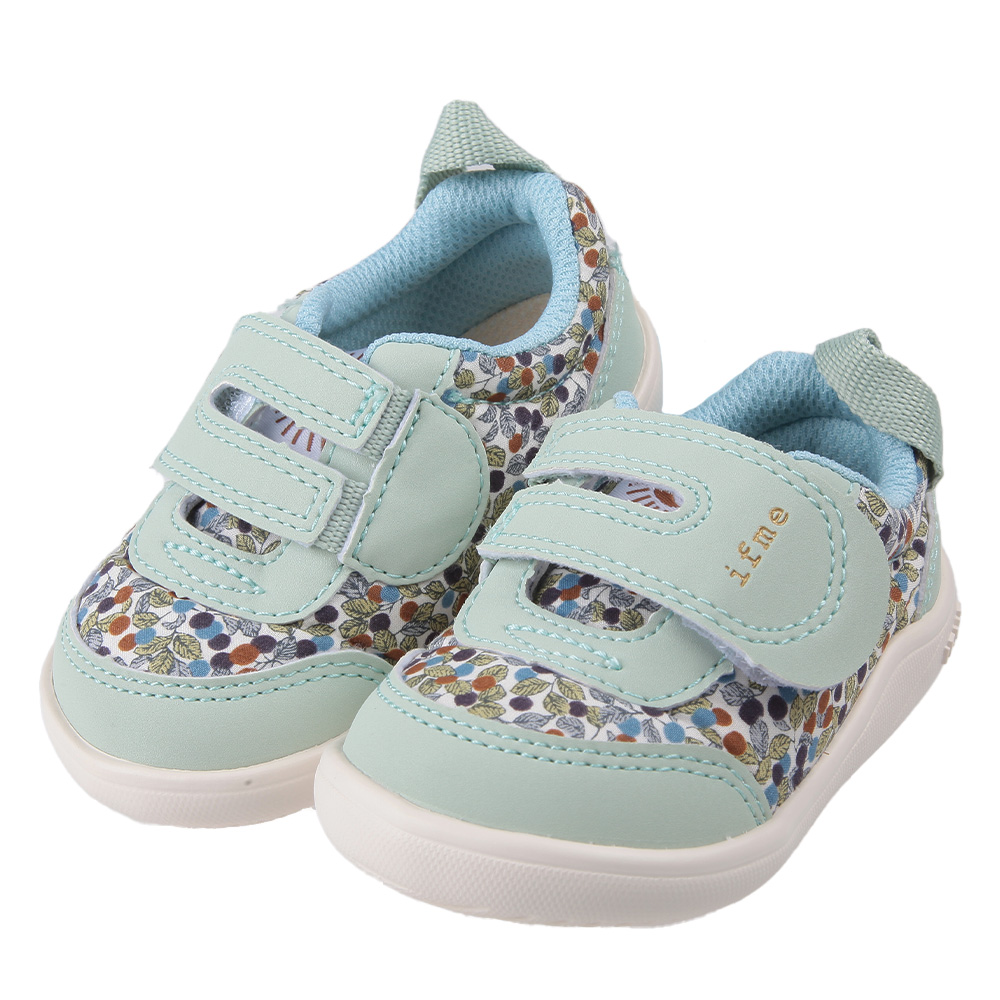 《布布童鞋》日本IFME自然淺綠寶寶機能學步鞋(12.5~14.5公分) [ P3T012C