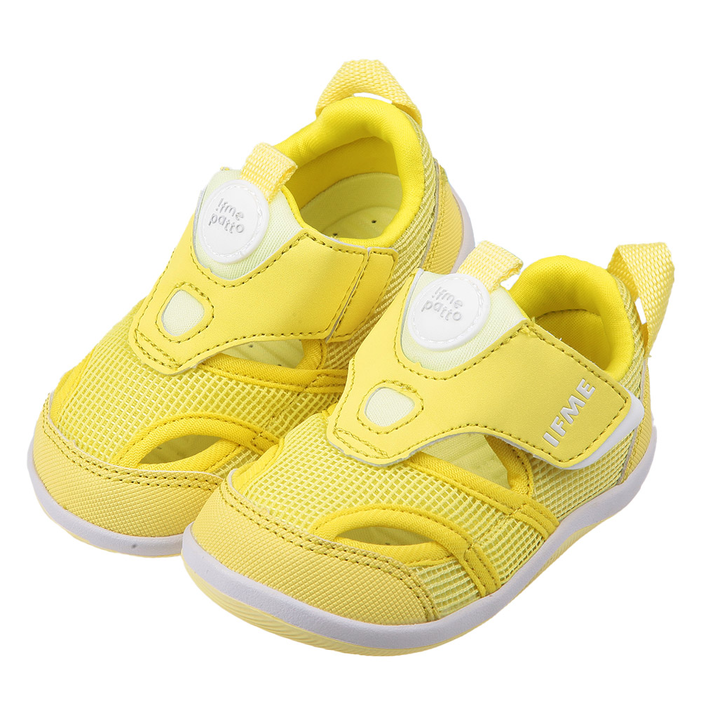 《布布童鞋》日本IFME帥氣黃色寶寶機能水涼鞋(12.5~15公分) [ P4C601K