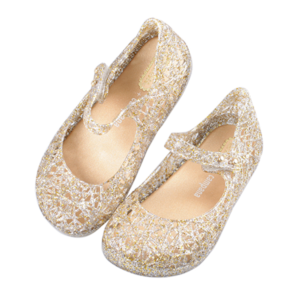 《布布童鞋》Melissa經典金色大風巢兒童公主鞋香香鞋(15~19公分) [ U2S510P