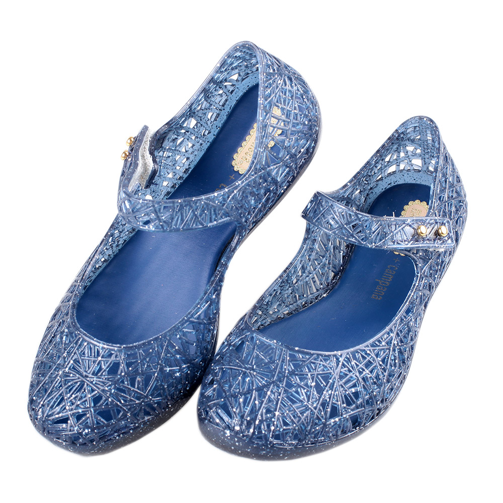 《布布童鞋》Melissa經典藍色大風巢兒童公主鞋香香鞋(15~19公分) [ U2W510B