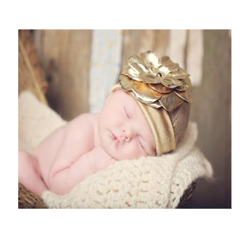 美國Jamie Rae 女童/女寶寶時尚金色軟帽/金玫瑰(JRCMG01)