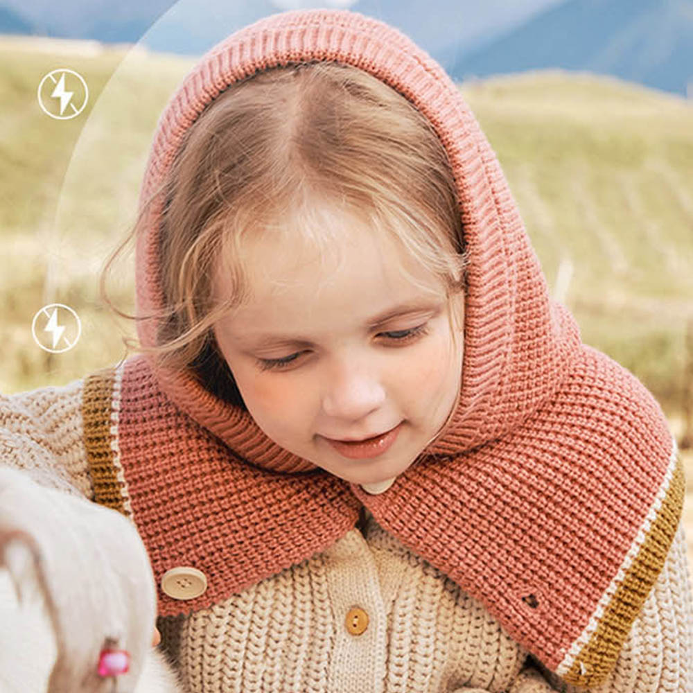 Kocotree保暖針織帽兩用圍巾-成人