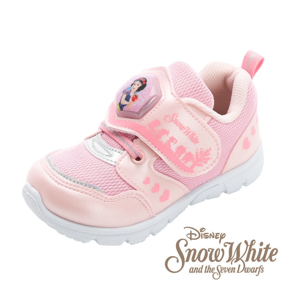 【Disney 迪士尼】白雪公主 童鞋 電燈運動鞋 粉紅/SEKX56063