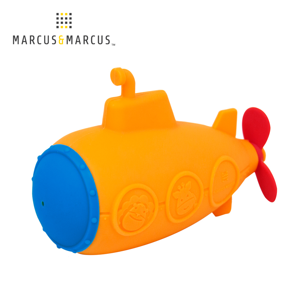 MARCUS＆MARCUS 動物樂園矽膠洗澡玩具-潛水艇