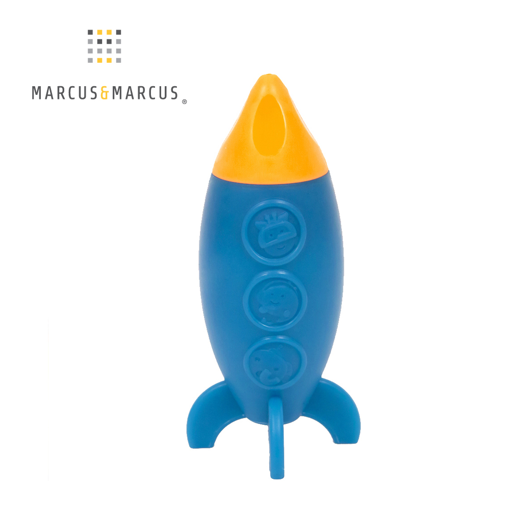 MARCUS＆MARCUS 動物樂園矽膠洗澡玩具-火箭