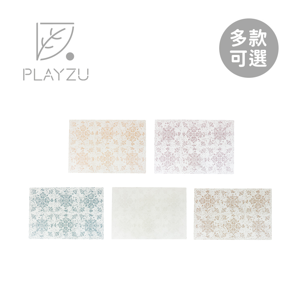 PLAYZU 歐美設計無毒巧拼地墊 波斯花系列(62x62x1.2cm) 6入組-多款可選