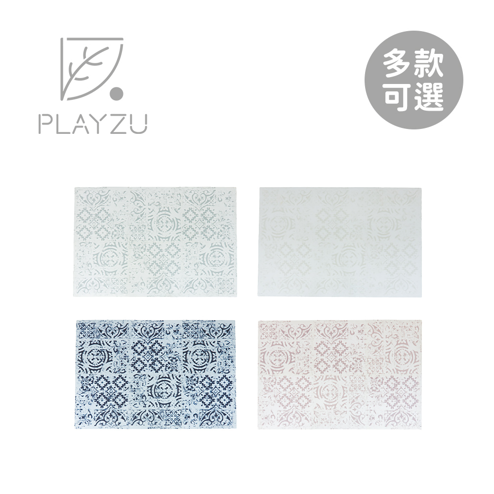 PLAYZU 歐美設計無毒巧拼地墊 摩洛哥系列(62x62x1.2cm) 6入組-多款可選