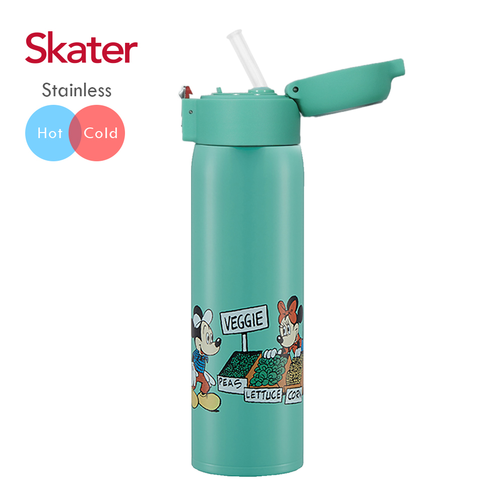 Skater 吸管保溫瓶不鏽鋼(480ml) 米奇
