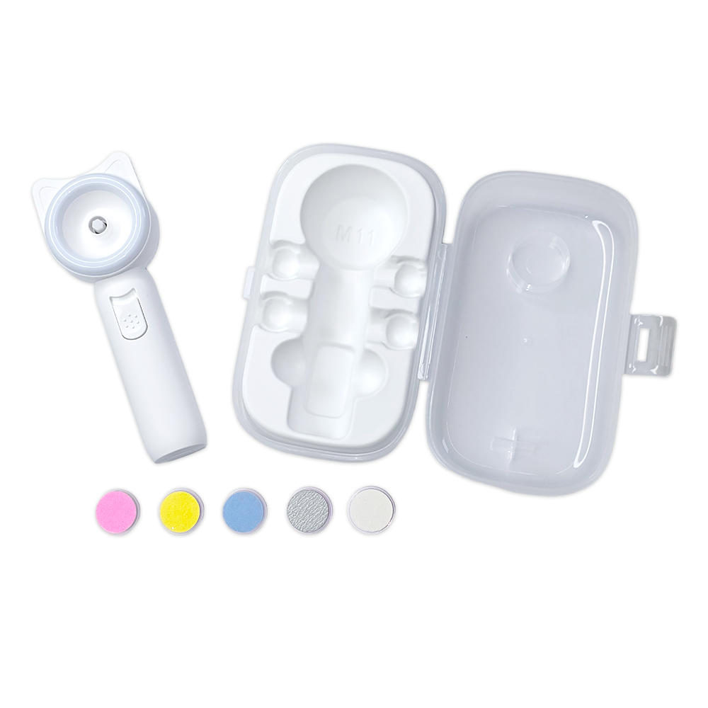 【Mesenfants】嬰兒磨甲器-柔光聚焦款附5磨甲頭 新生兒電動指甲剪 嬰兒剪指甲