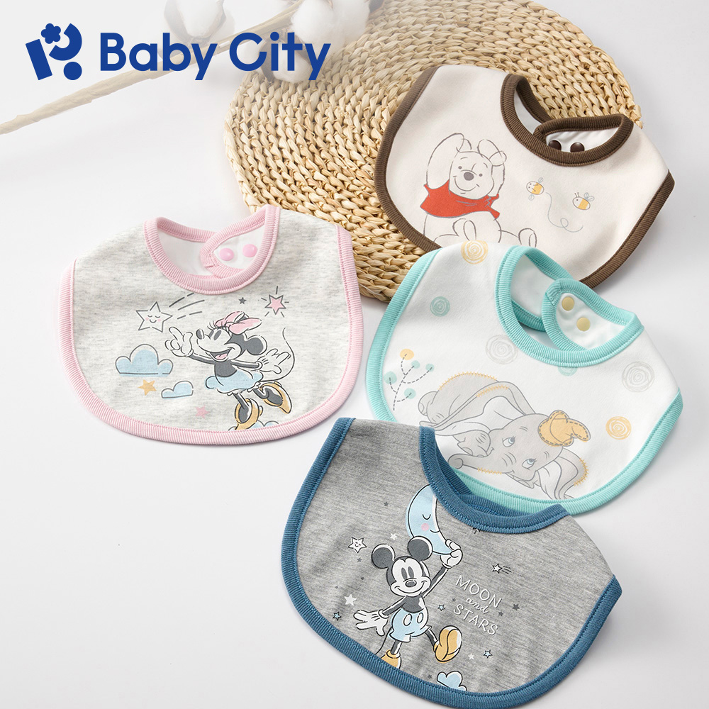 【Baby City 娃娃城】迪士尼造型2入圍兜組