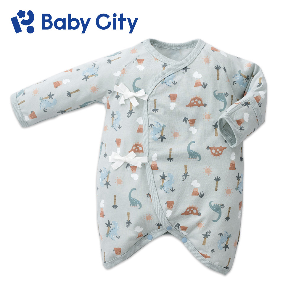 【Baby City 娃娃城】美棉長袖初生兔裝-侏羅紀恐龍