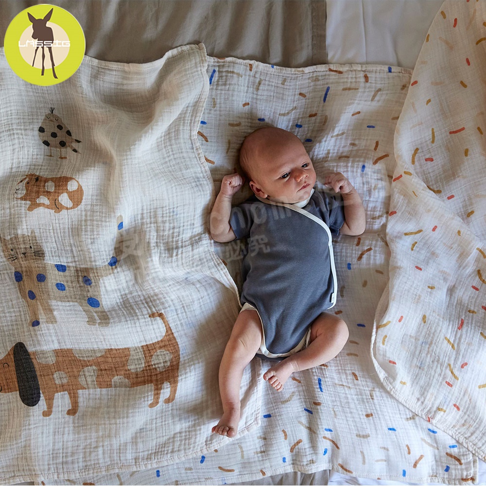 德國Lassig-超柔手感竹纖維嬰兒包巾毯3入/2入-多色