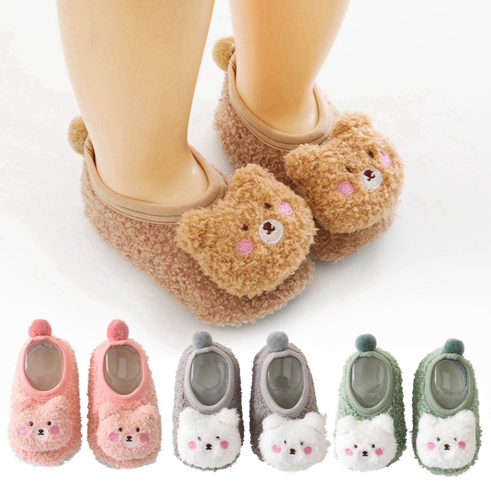Vanibaby 防滑嬰兒鞋 學步鞋 絨毛小熊嬰兒鞋 多款可選