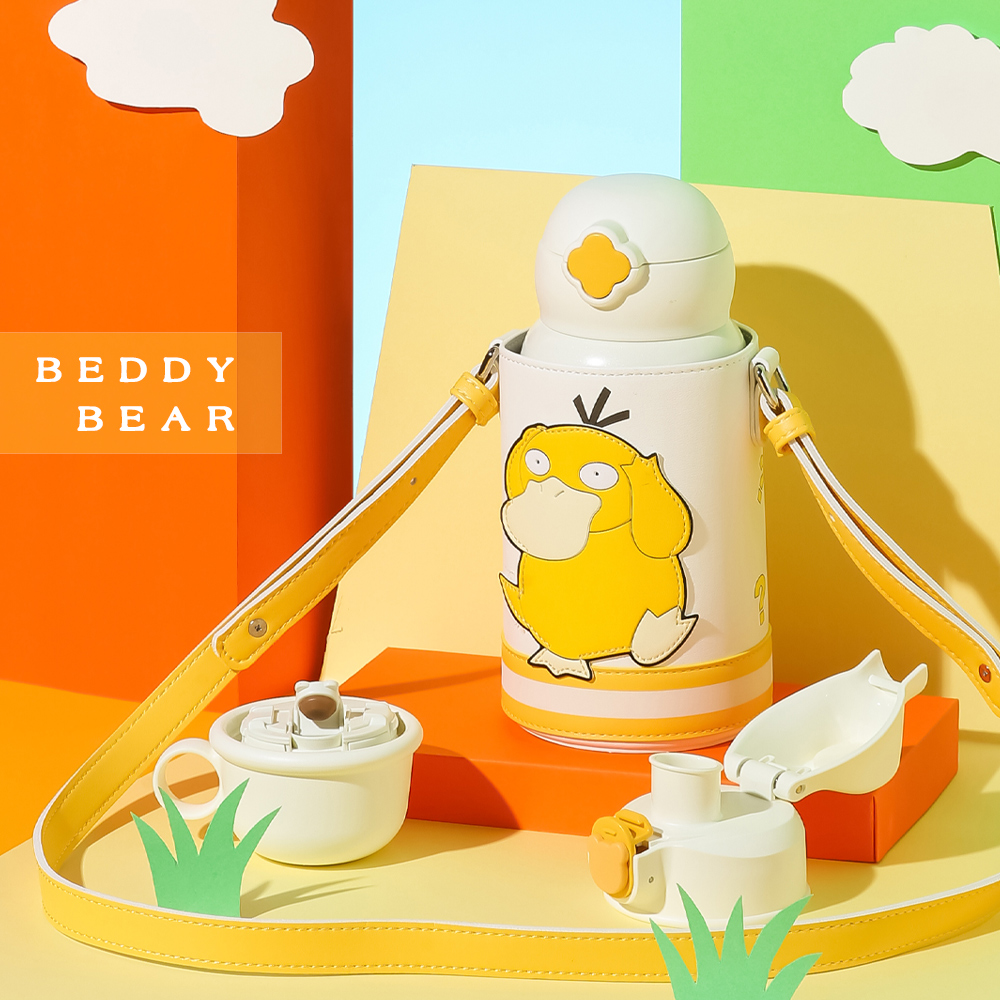 【BEDDYBEAR】四葉草寶可夢系列兒童316不鏽鋼保溫瓶 兒童水壺