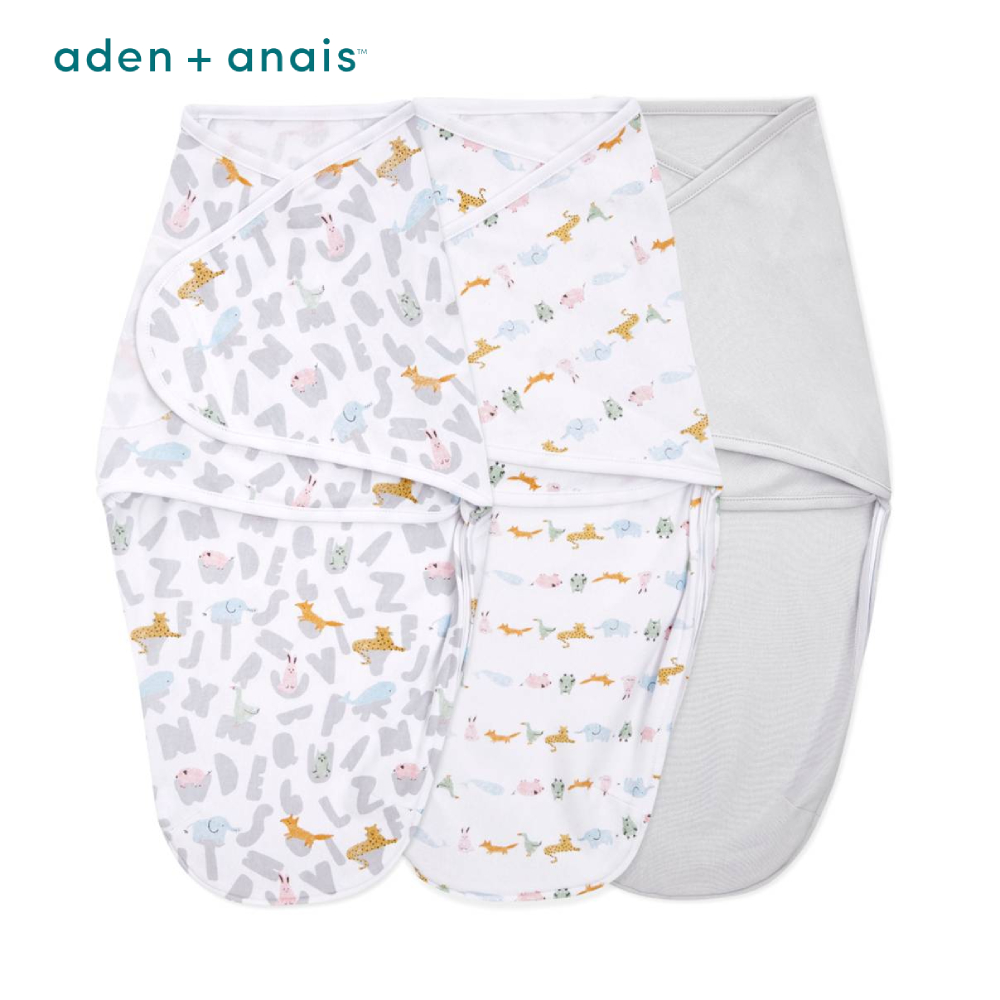 【Aden & Anais】動物學園好入眠easy包巾組