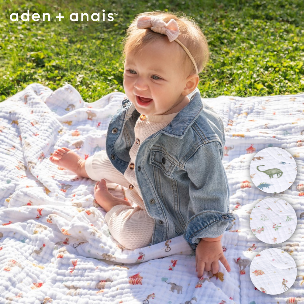 【Aden & Anais】經典四層紗厚毯