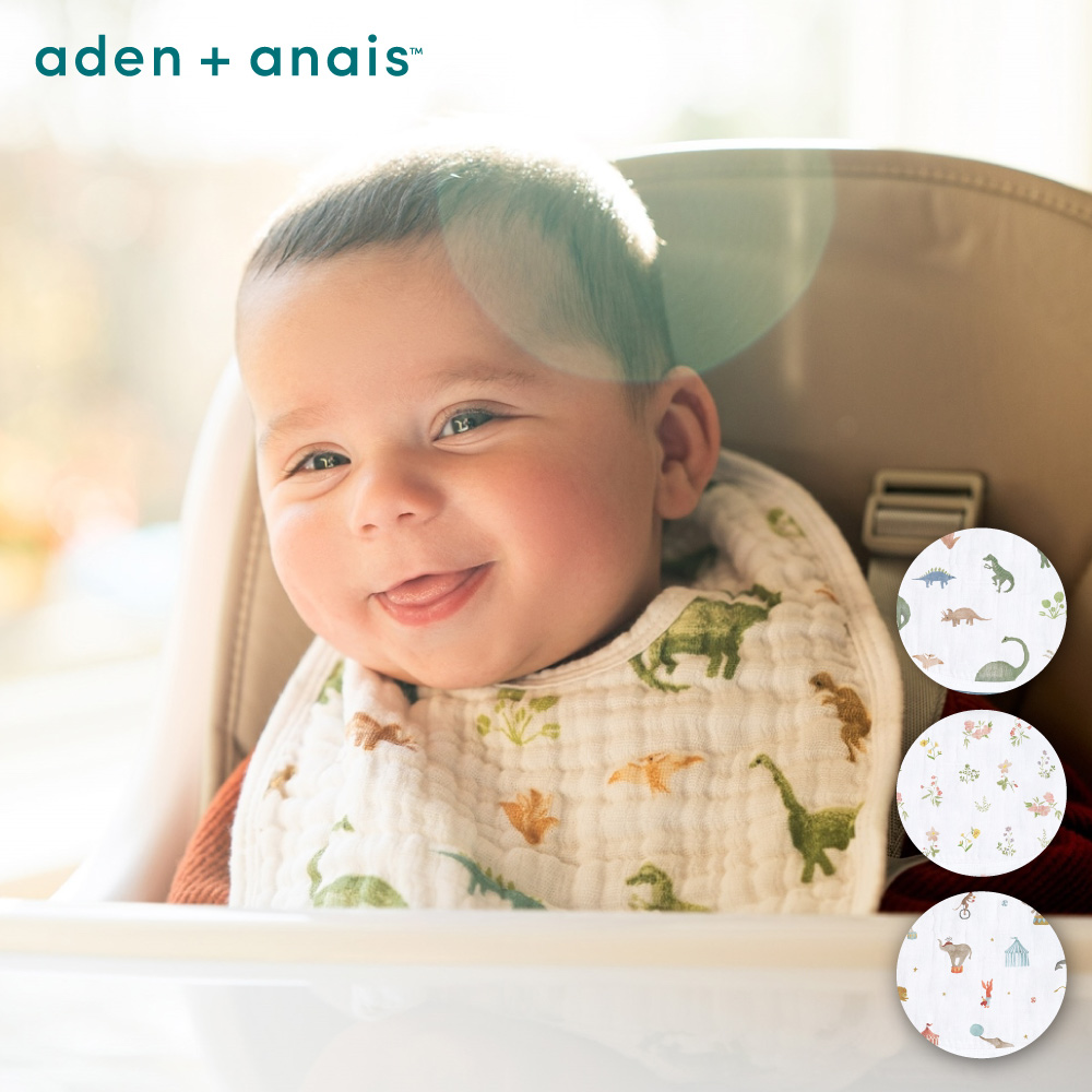 【Aden & Anais】經典圍兜3入