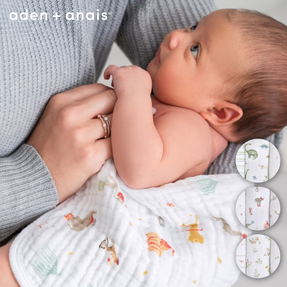 【Aden & Anais】經典方巾3入