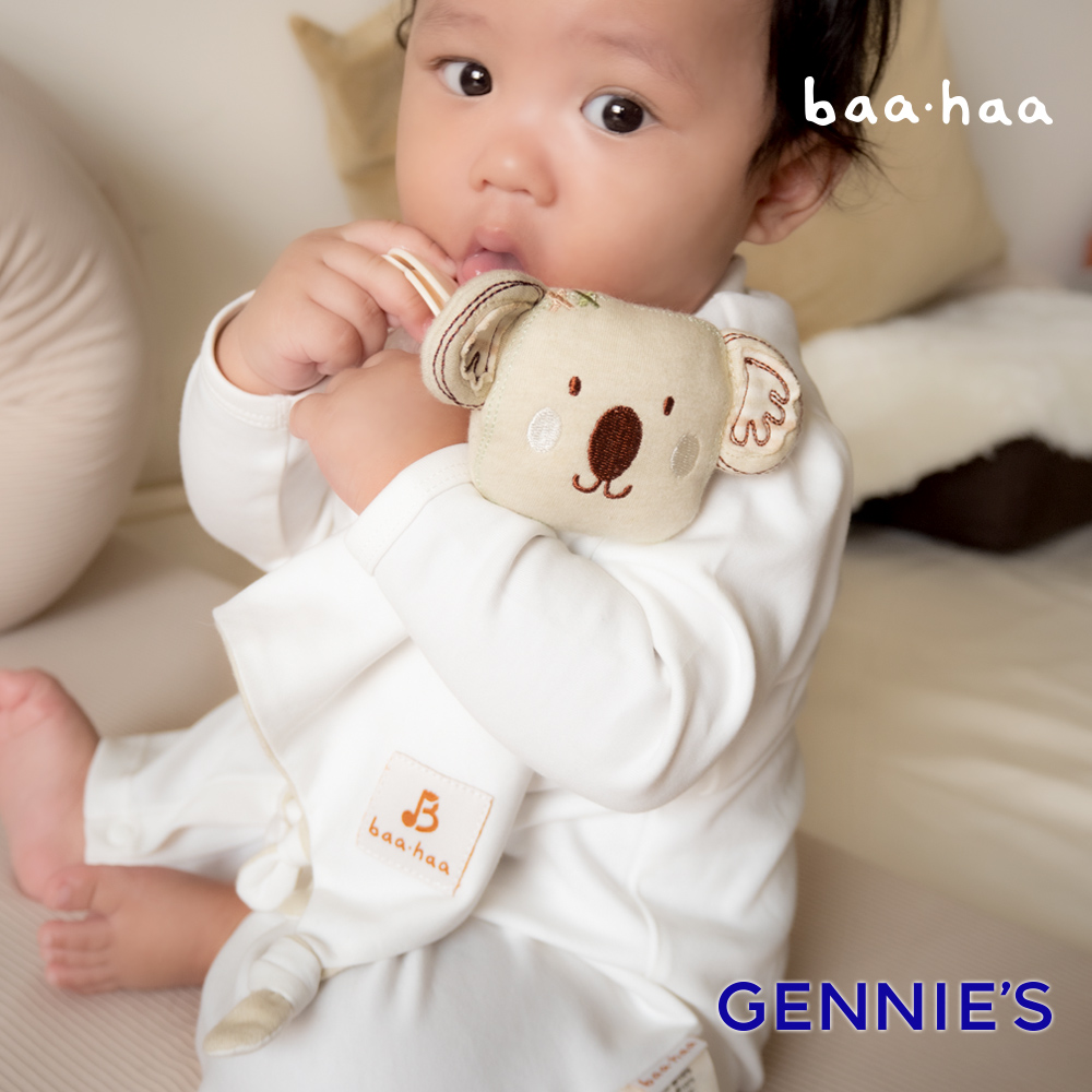 Gennies奇妮 baa.haa系列-原棉無尾熊寶寶安撫巾(GP006DW0)
