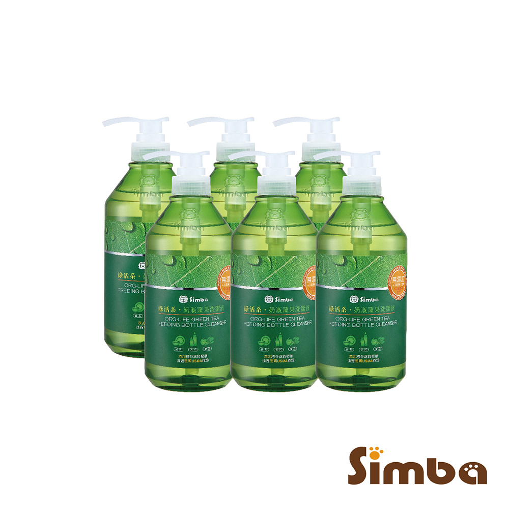 【小獅王辛巴】綠活系奶瓶蔬果洗潔液(800ml)6入組