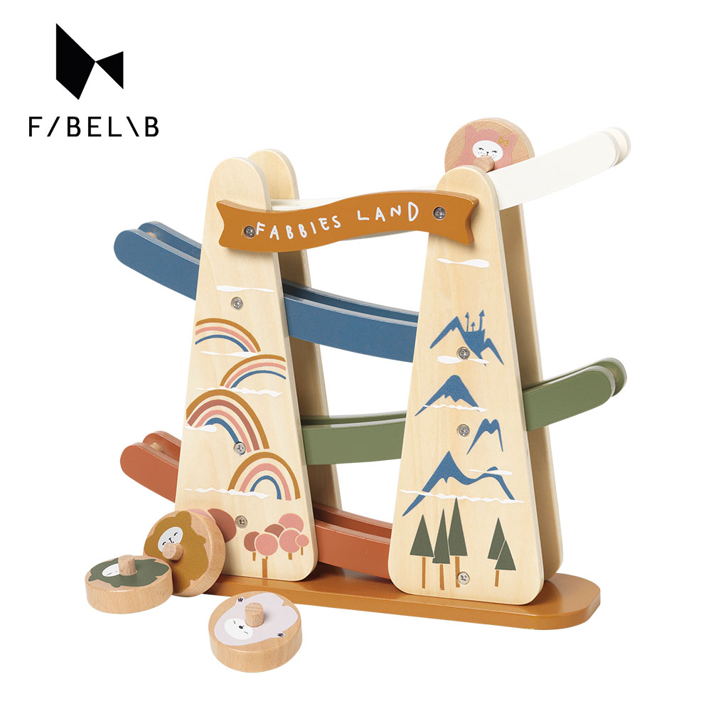 丹麥Fabelab 軌道賽車 木頭玩具
