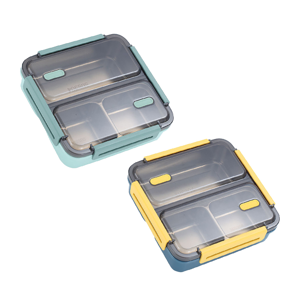 【Mesenfants】不鏽鋼便當盒 可拆式分隔餐盒 學生保溫飯盒 可注水保溫防燙防漏保鮮盒