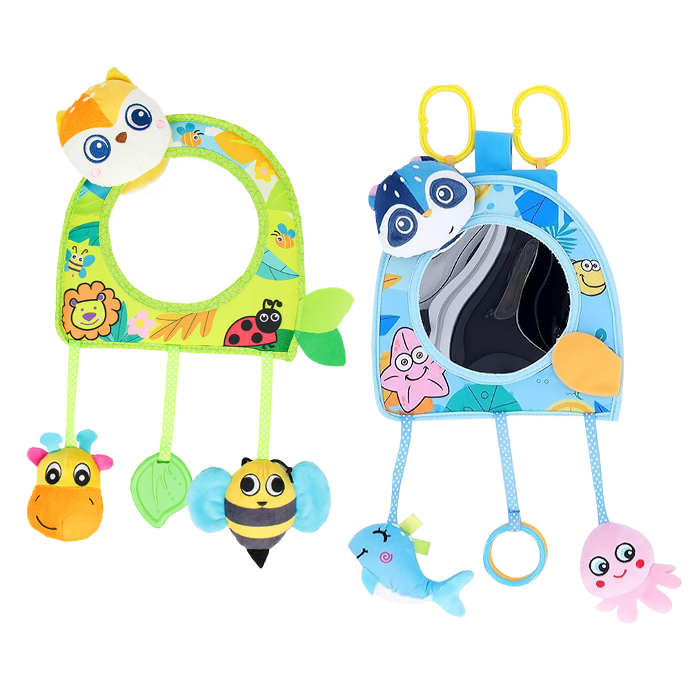 【Mesenfants】安全座椅玩具 寶寶哈哈鏡吊飾 嬰兒玩偶玩具 吊飾娃娃玩具