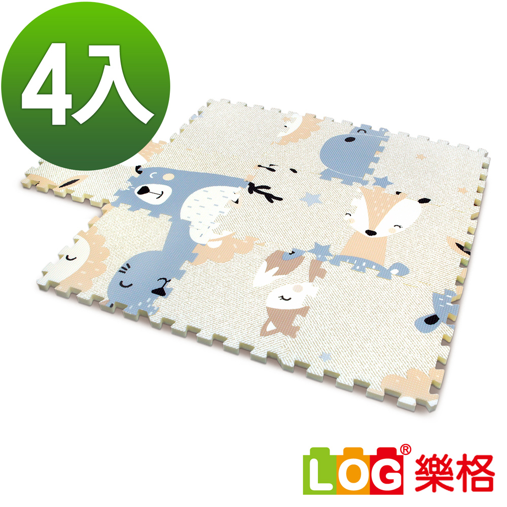 LOG樂格 XPE環保無毒巧拼地墊4入組共40片