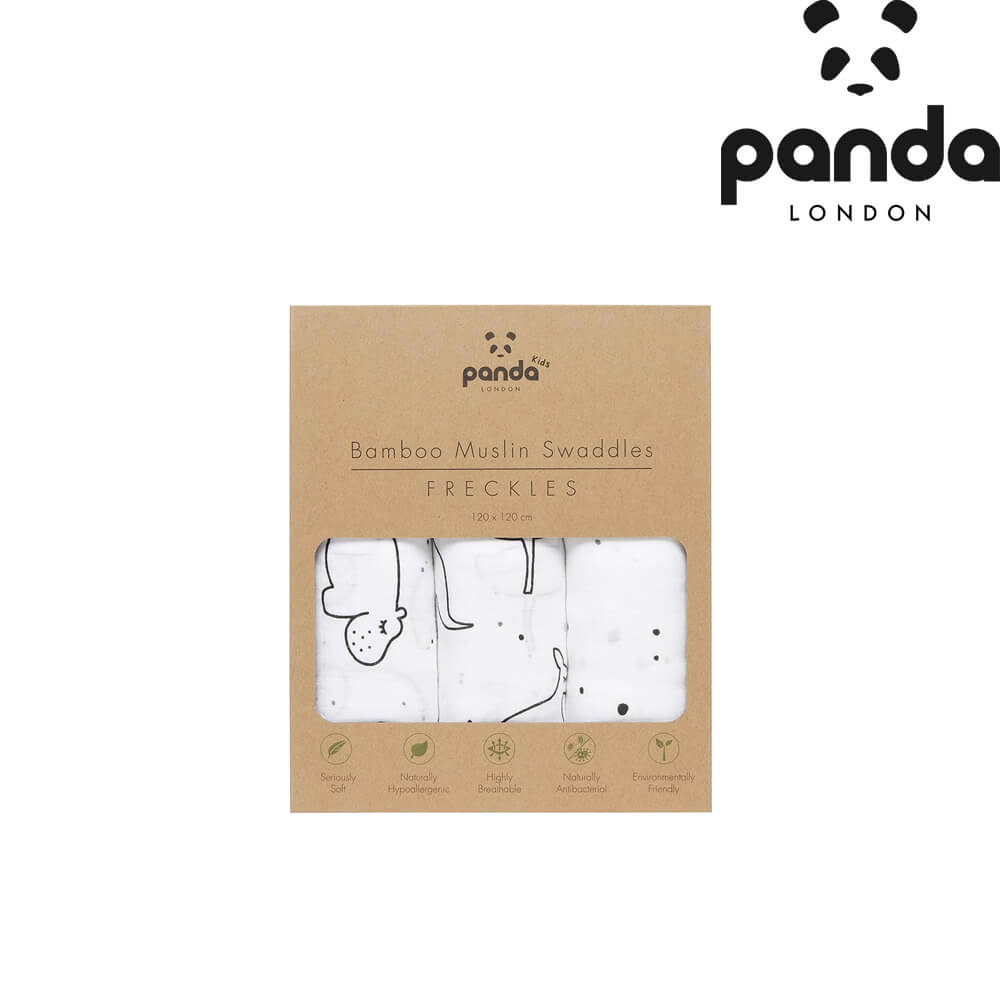 【英國Panda】竹纖維紗布包巾-120x120cm
