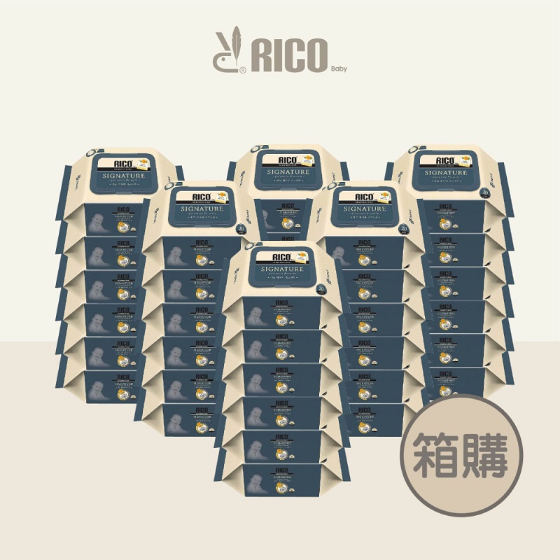韓國 RICO baby 金盞花有機天然特厚款濕紙巾 Signature系列-20片x36包