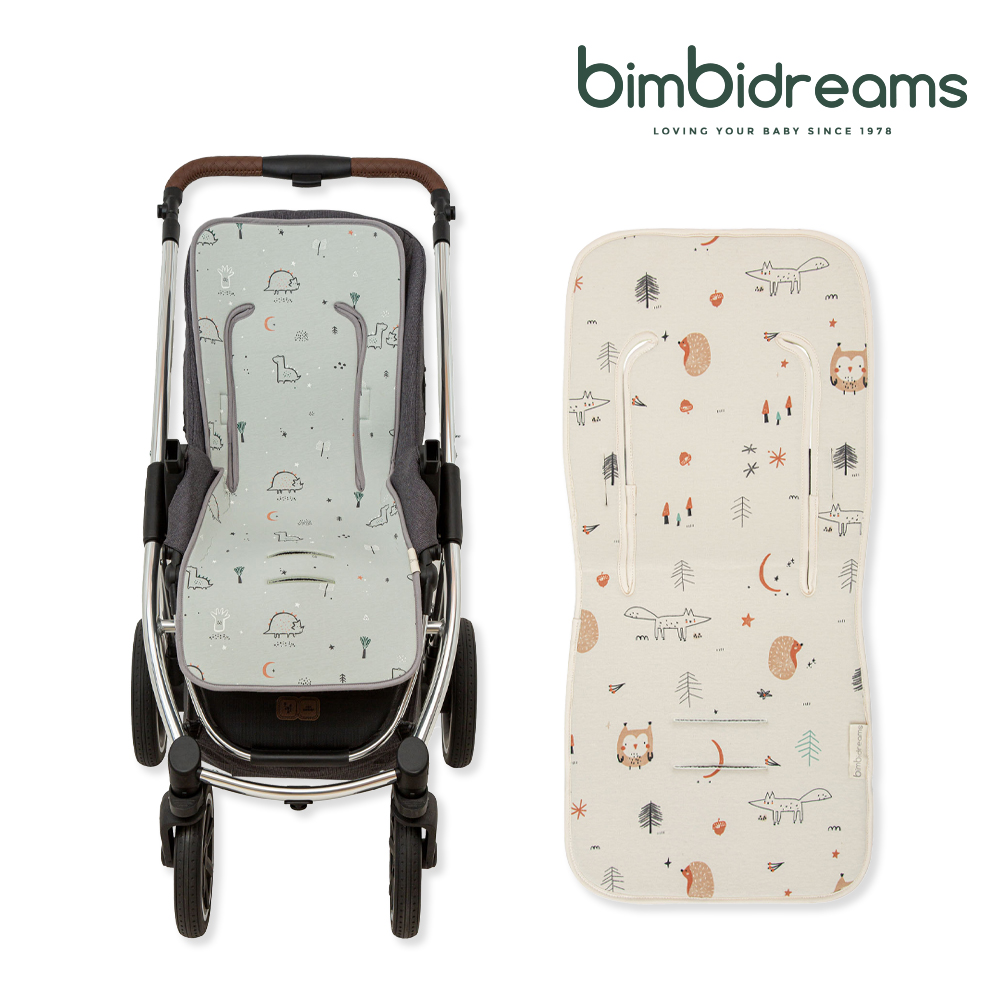 【bimbidreams】透氣推車坐墊 83x35cm(透氣坐墊 嬰兒坐墊 寶寶坐墊 西班牙製)