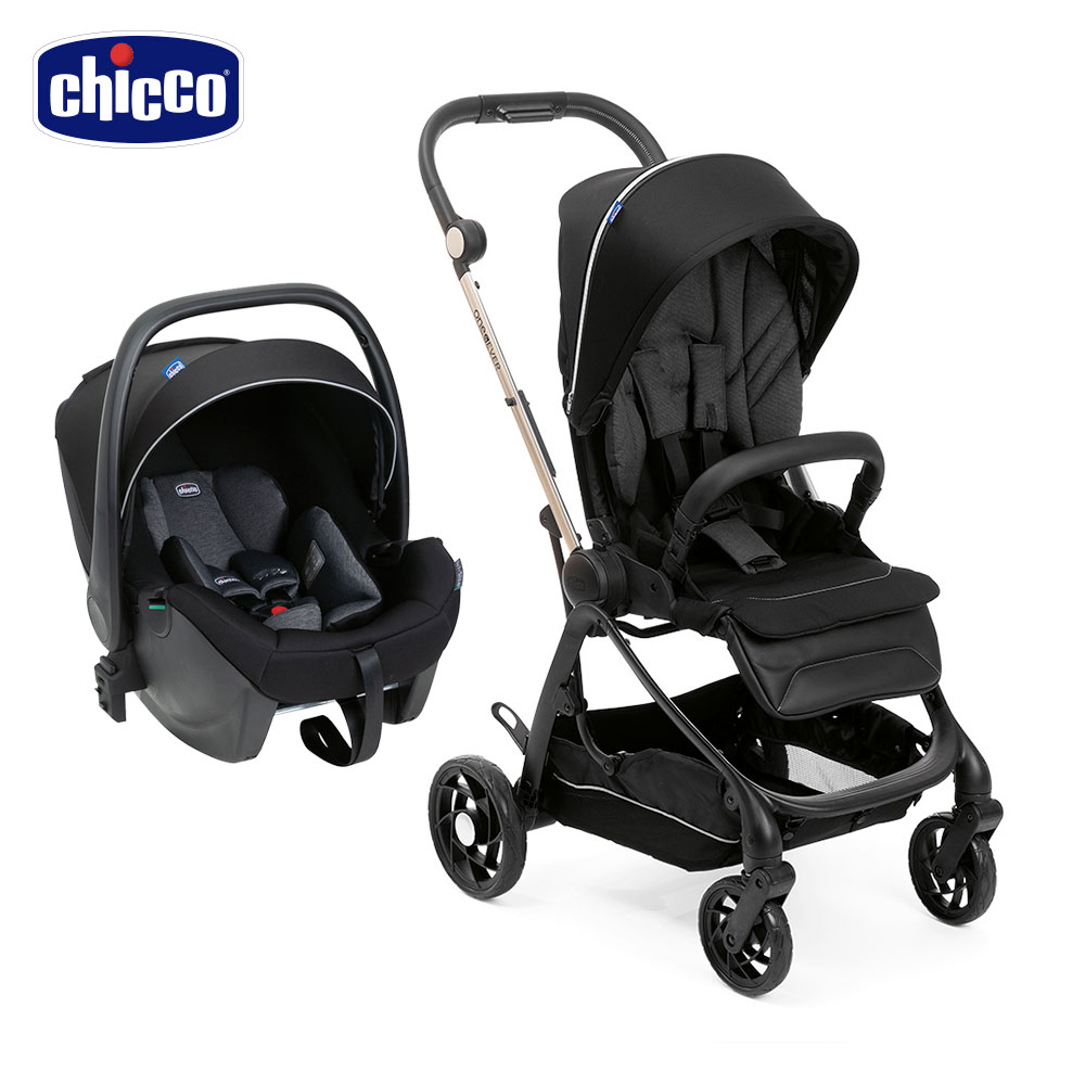 chicco-One4Ever全能秒收雙向輕量手推車+Kory Plus手提汽座Air版/提籃