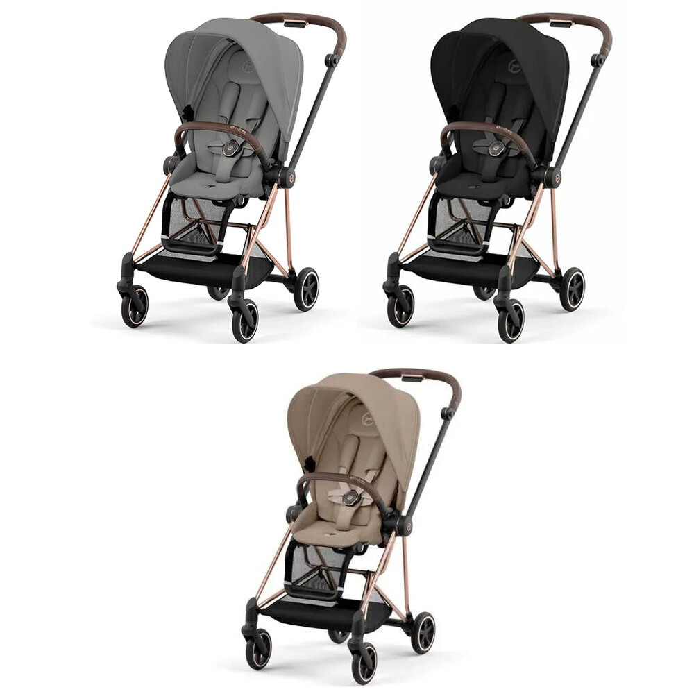 德國 Cybex Mios 頂級都會型嬰兒推車-玫瑰金管