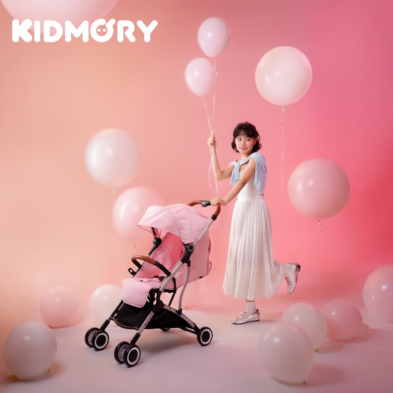 【KIDMORY】輕量秒收嬰兒推車-寶寶粉(KM-688-PK)
