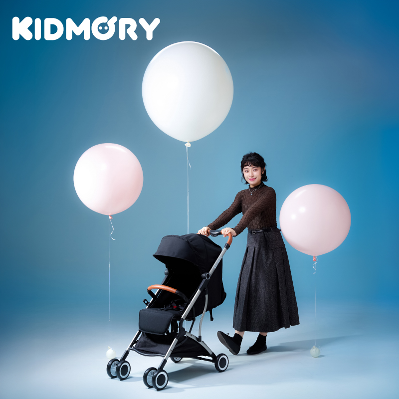 【KIDMORY】輕量秒收嬰兒推車-極致黑(KM-688-BK)