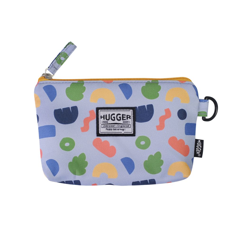英國【Hugger】萬用小物袋S 幾何色塊(化妝旅行盥洗收納零錢證件文具筆袋)