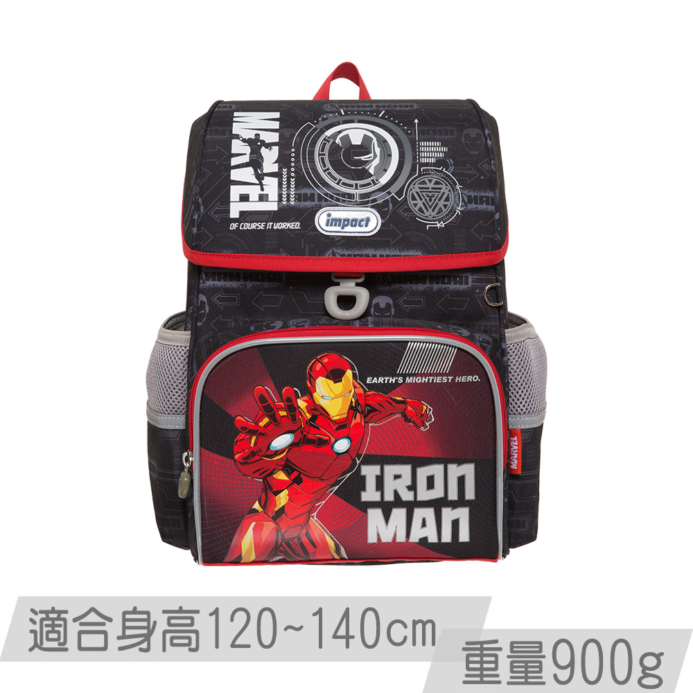 【IMPACT】怡寶 鋼鐵人懸浮磁扣標準型護脊書包 IMMV70801BK
