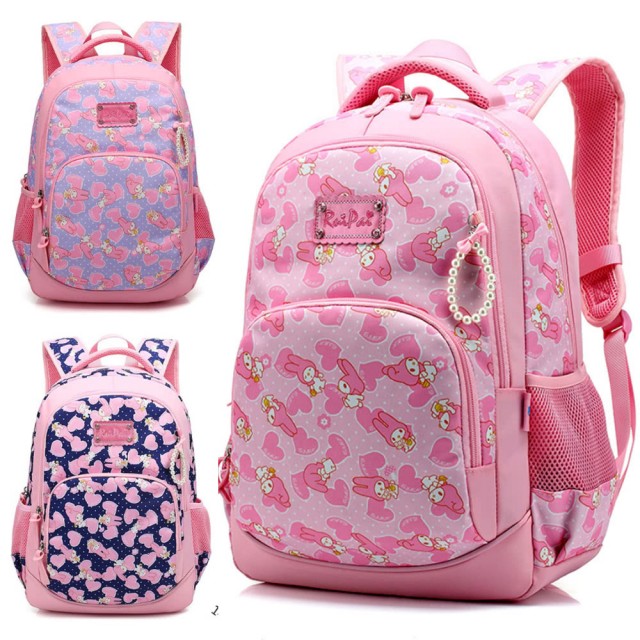 【優貝選】可愛美樂蒂兔子小學生書包後背包3-6年級適用