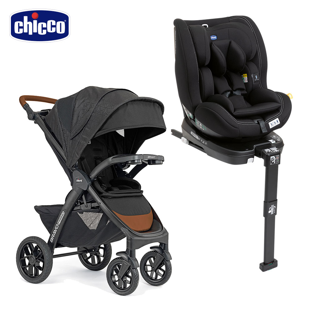 chicco-Seat3Fit Isofix安全汽座+Bravo極致完美手推車領航版