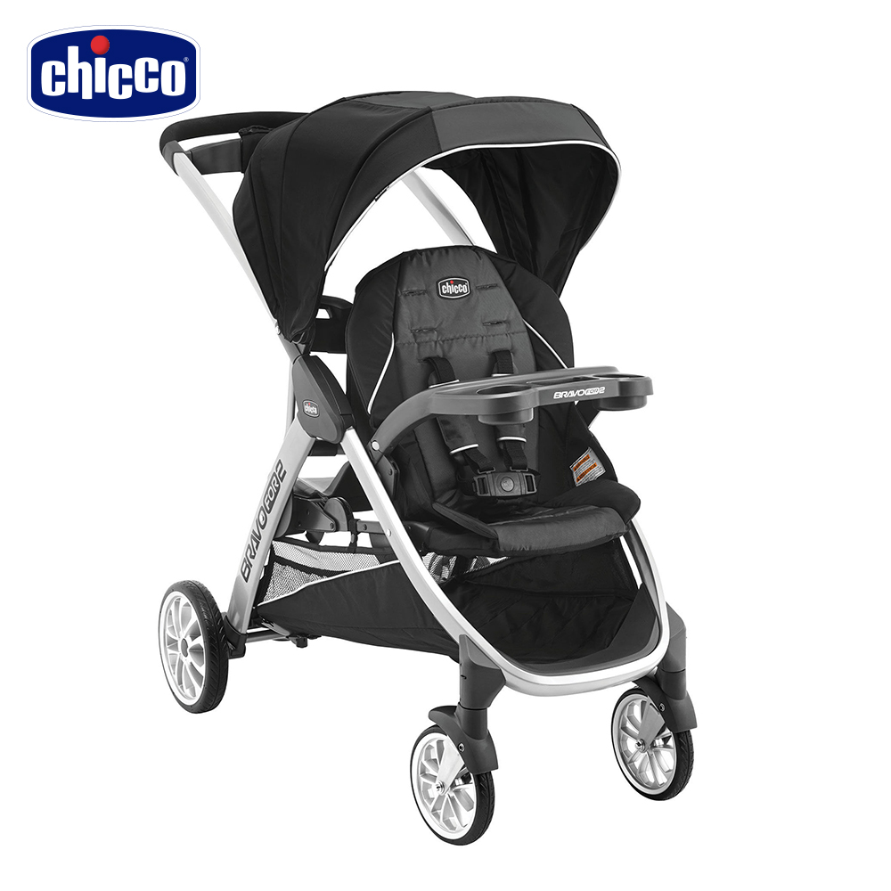 chicco-Bravo for 2雙人秒收手推車-鋼鐵灰