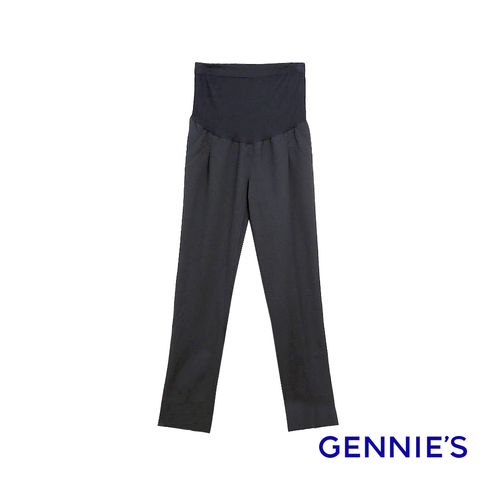Gennies奇妮 010系列-OL直筒長褲(黑T4404)