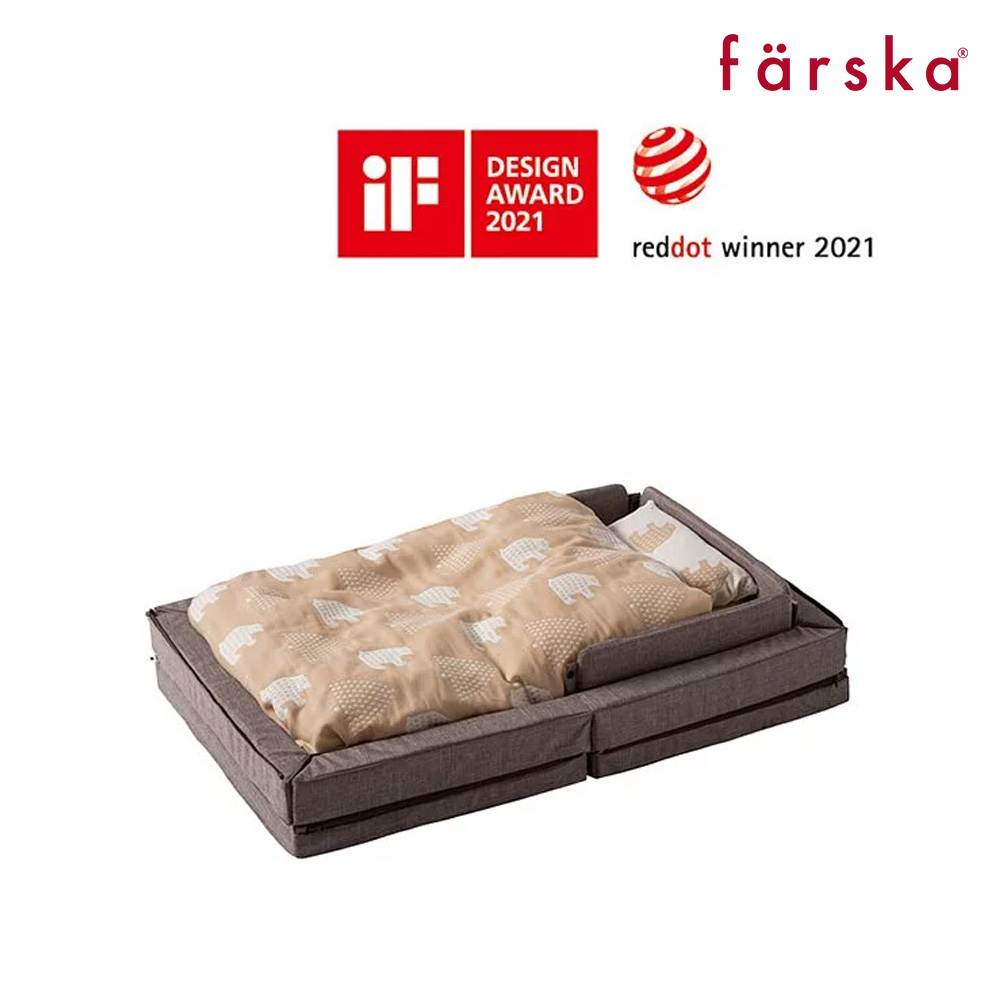 【farska】透氣好眠可攜式床墊13件組 奶油香頌│升級版