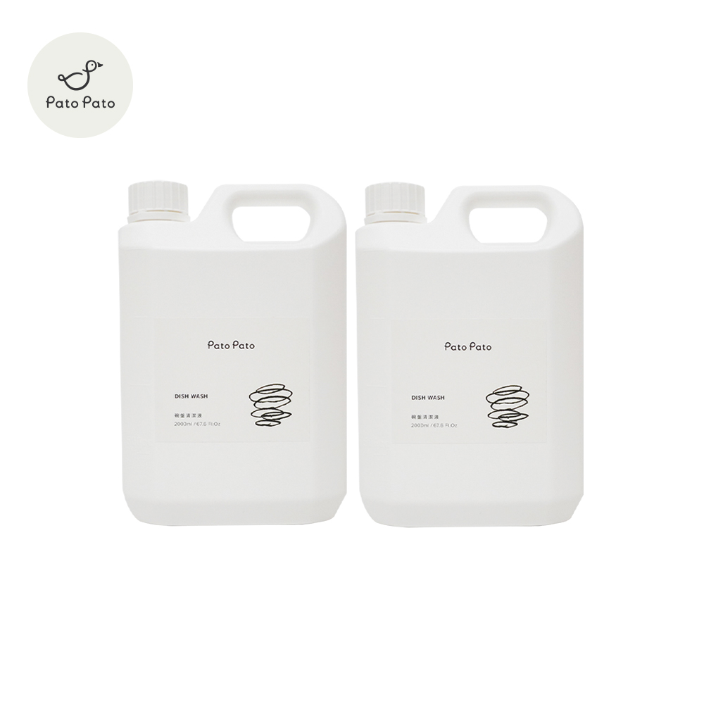 【Pato Pato】碗盤清潔液 補充瓶 2000ml 兩瓶組