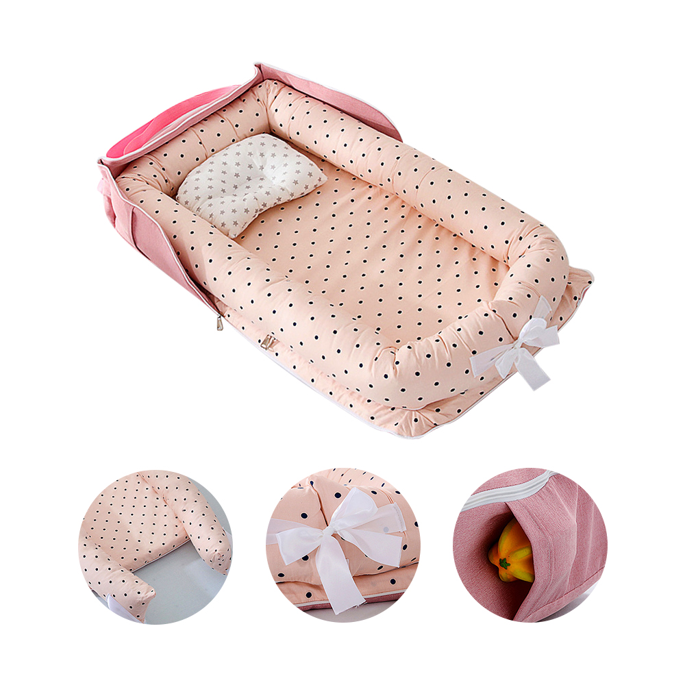 【Mesenfants】嬰兒床中床 便攜式旅行包 純棉可拆換洗套嬰兒床 新生兒睡窩