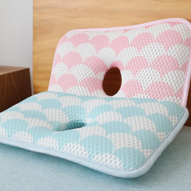 【Mesenfants】嬰兒枕頭定型枕 日本YODO XIUI正品授權3D透氣網眼兒童防扁頭枕